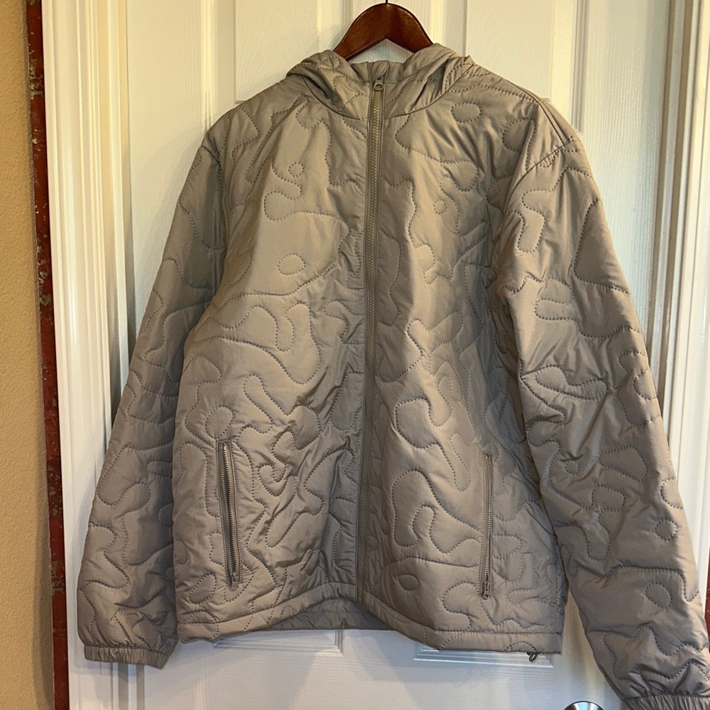 NWOT Old Navy Gray Hooded Jacket (L)
